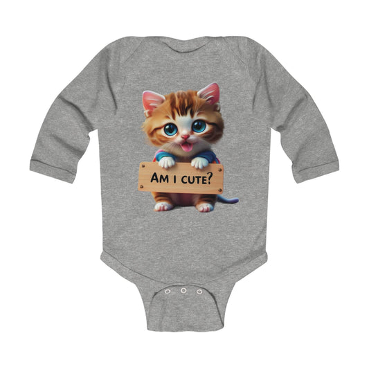 Kitten Infant Long Sleeve Bodysuit
