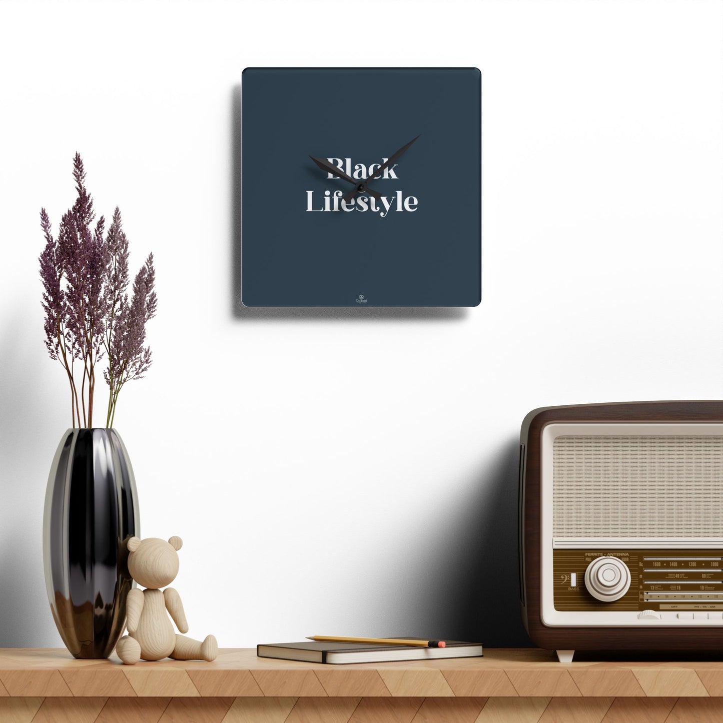 Black Lifestyle Wall Clock