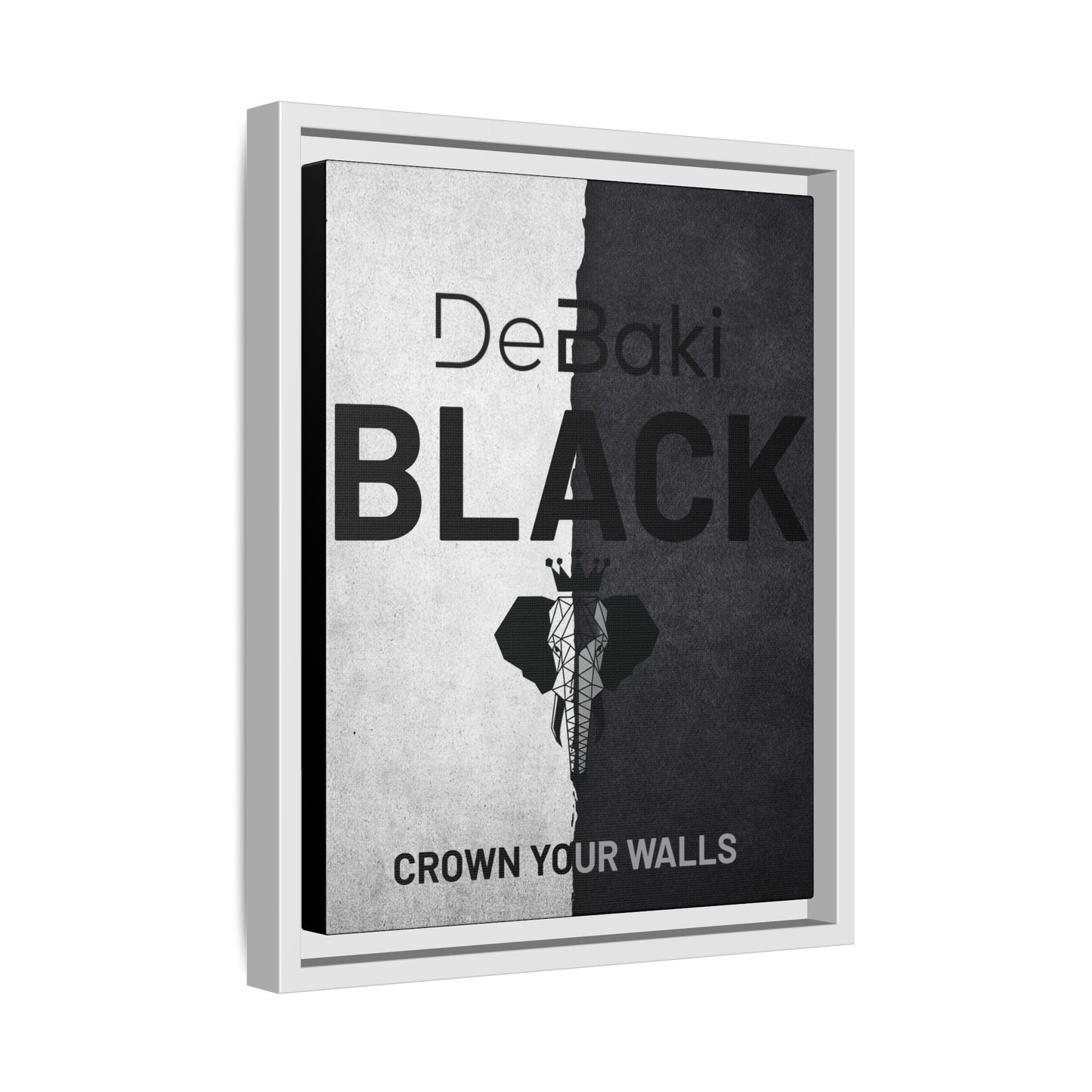 Copy of Modern Framed Art Print, Minimalistic Wall Decor, Black and White Canvas, Home Office Styling, Inspirational Art