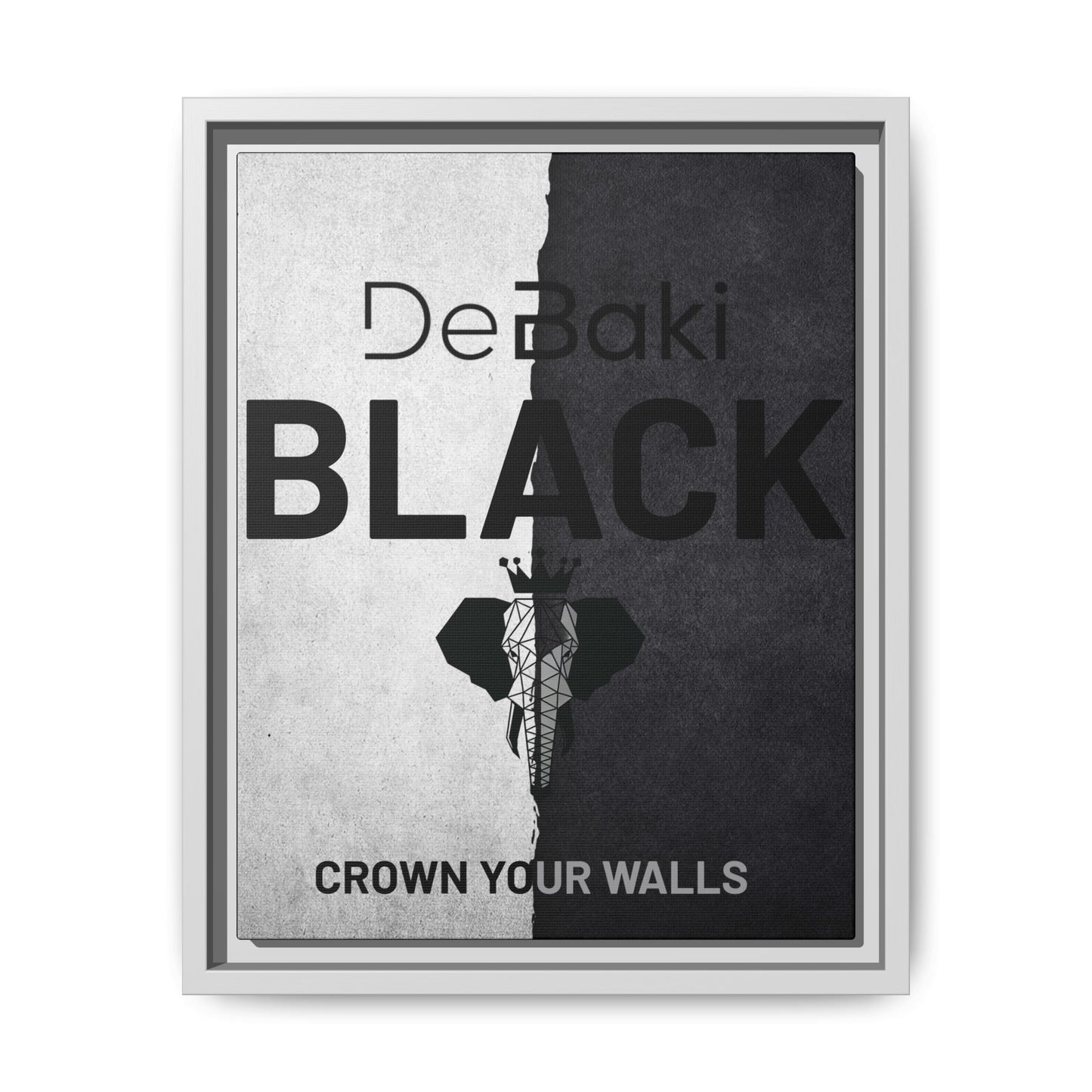 Copy of Modern Framed Art Print, Minimalistic Wall Decor, Black and White Canvas, Home Office Styling, Inspirational Art