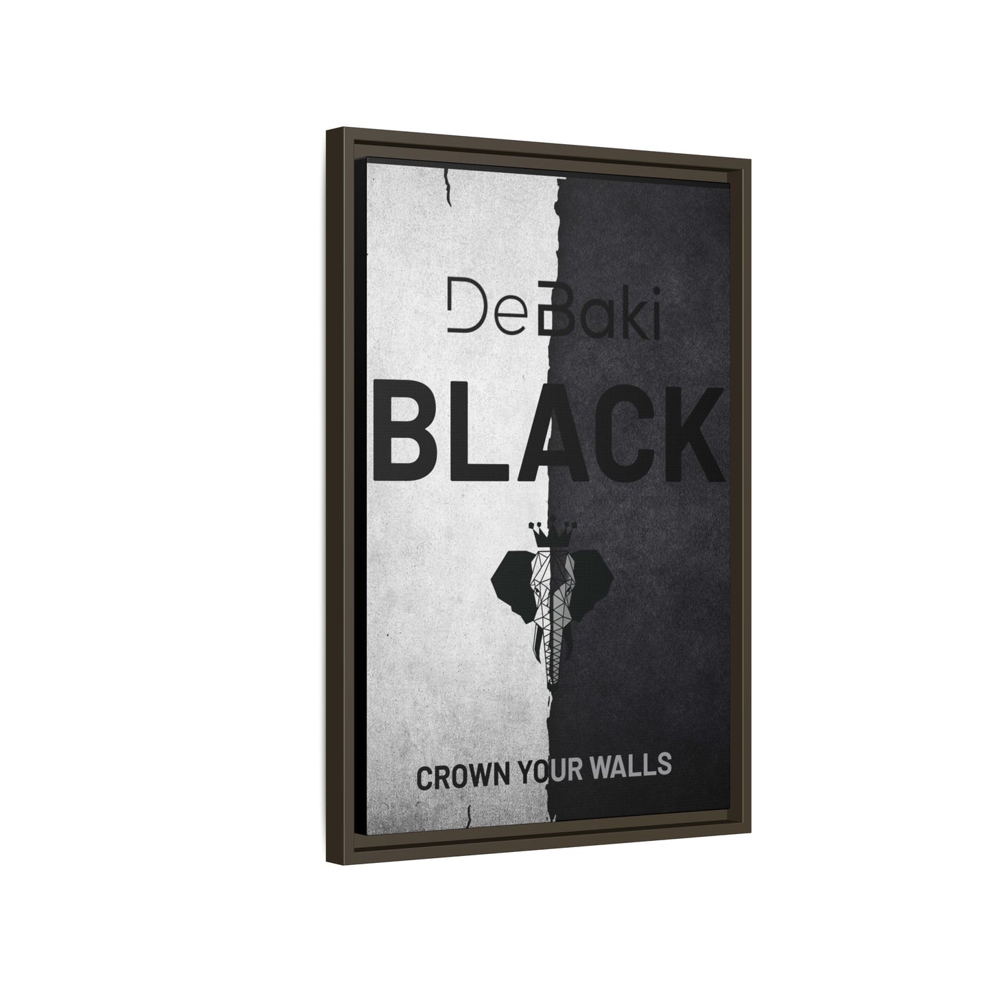 Copy of Modern Framed Art Print, Minimalistic Wall Decor, Black and White Canvas, Home Office Styling, Inspirational Art
