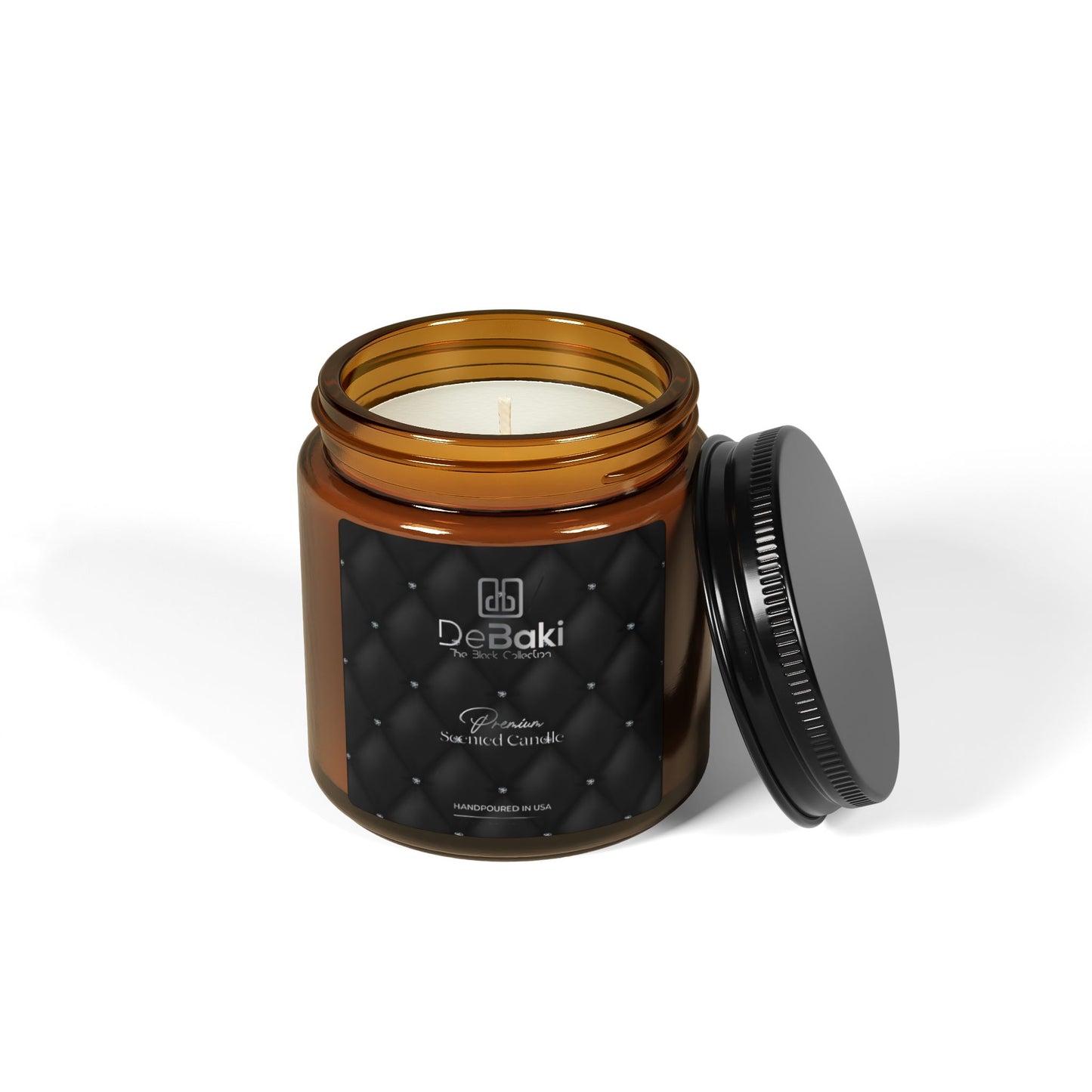 Scented Soy Candle (Multi-Size, Amber Jar)