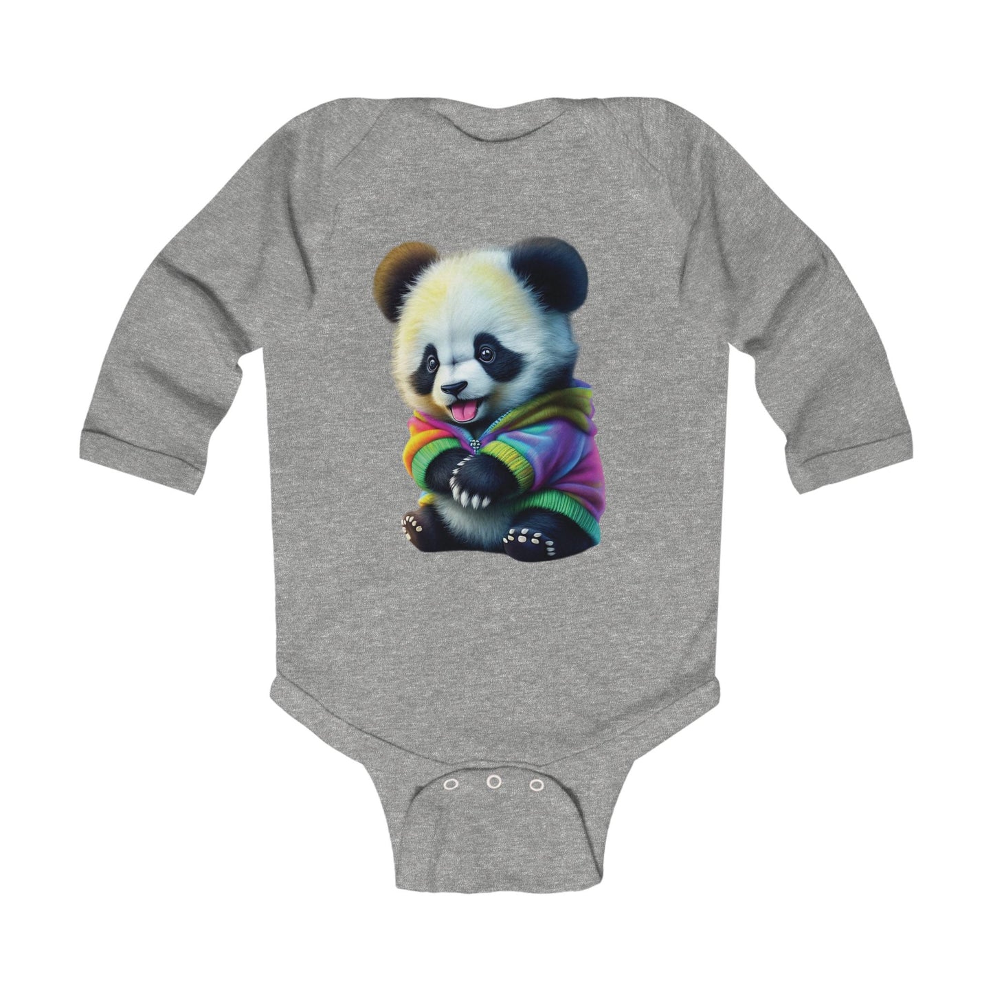 Panda Infant Long Sleeve Bodysuit