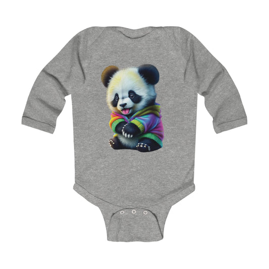 Panda Infant Long Sleeve Bodysuit