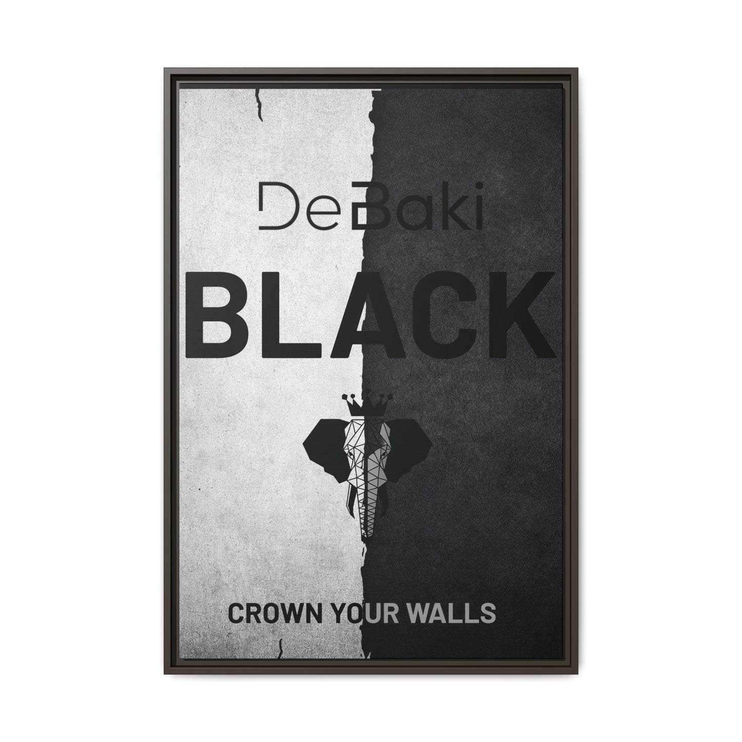 Copy of Modern Framed Art Print, Minimalistic Wall Decor, Black and White Canvas, Home Office Styling, Inspirational Art