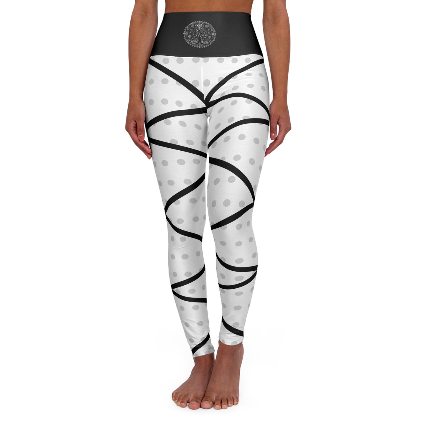 High Waisted Yoga Leggings (AOP)
