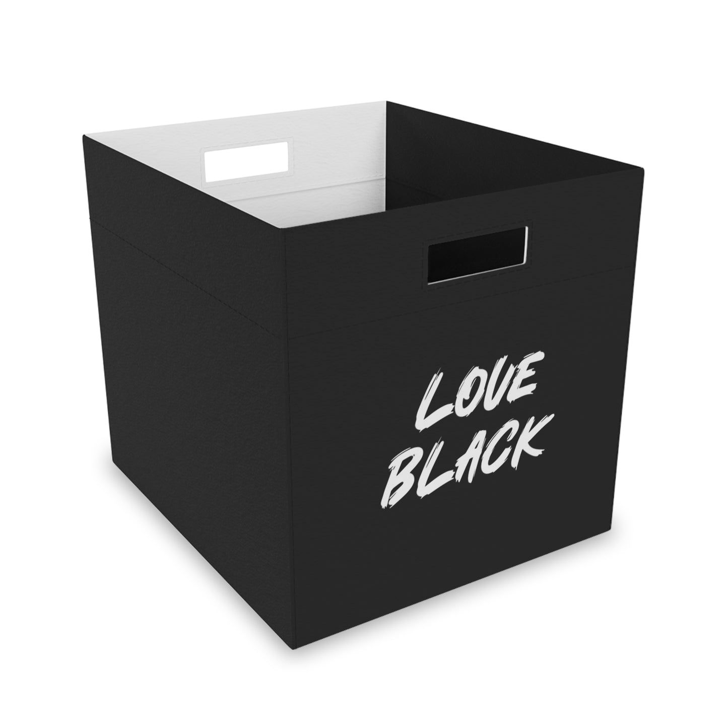 Love Black Felt Storage Box
