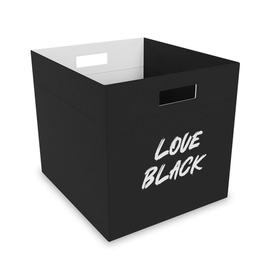Love Black Felt Storage Box