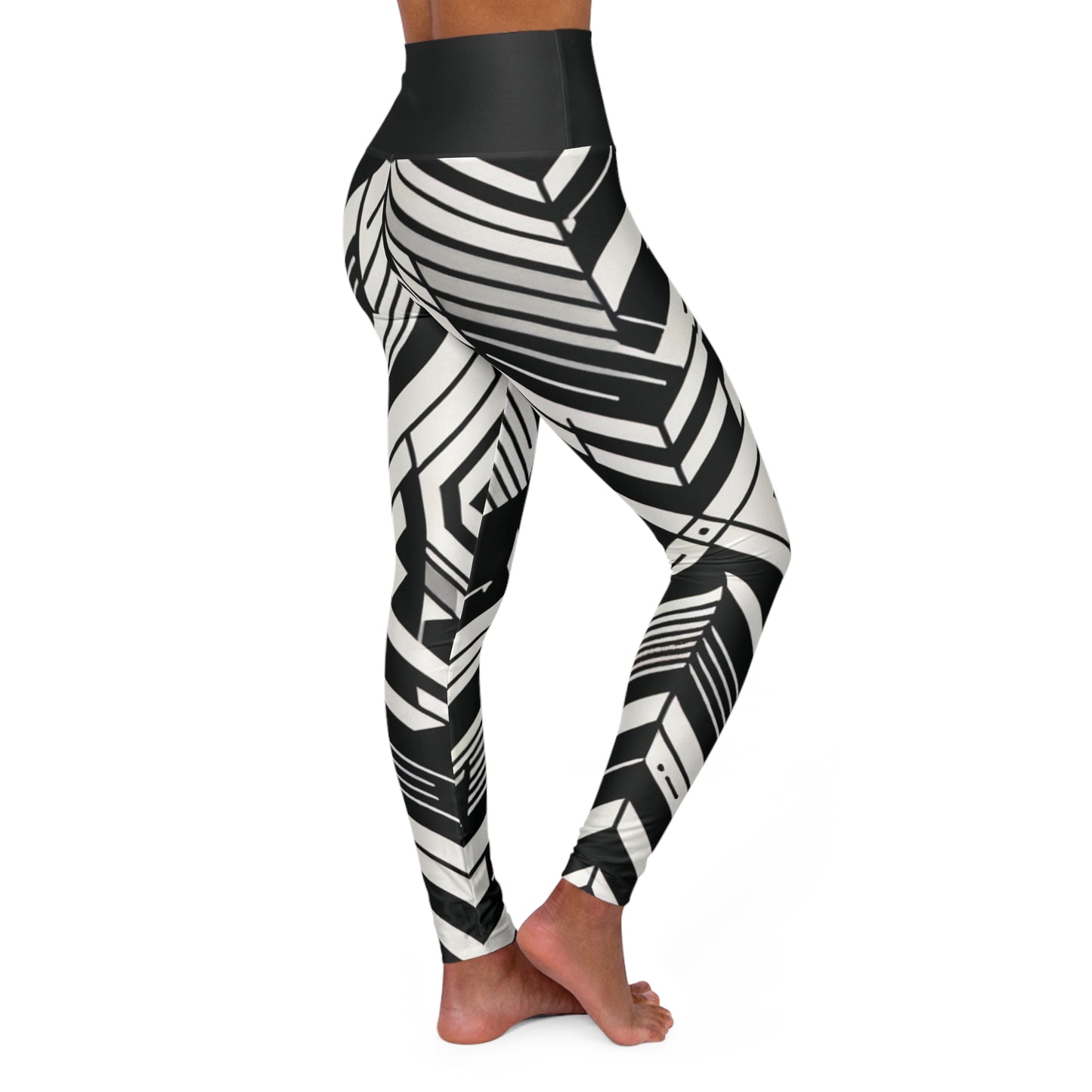 High Waisted Yoga Leggings (AOP)