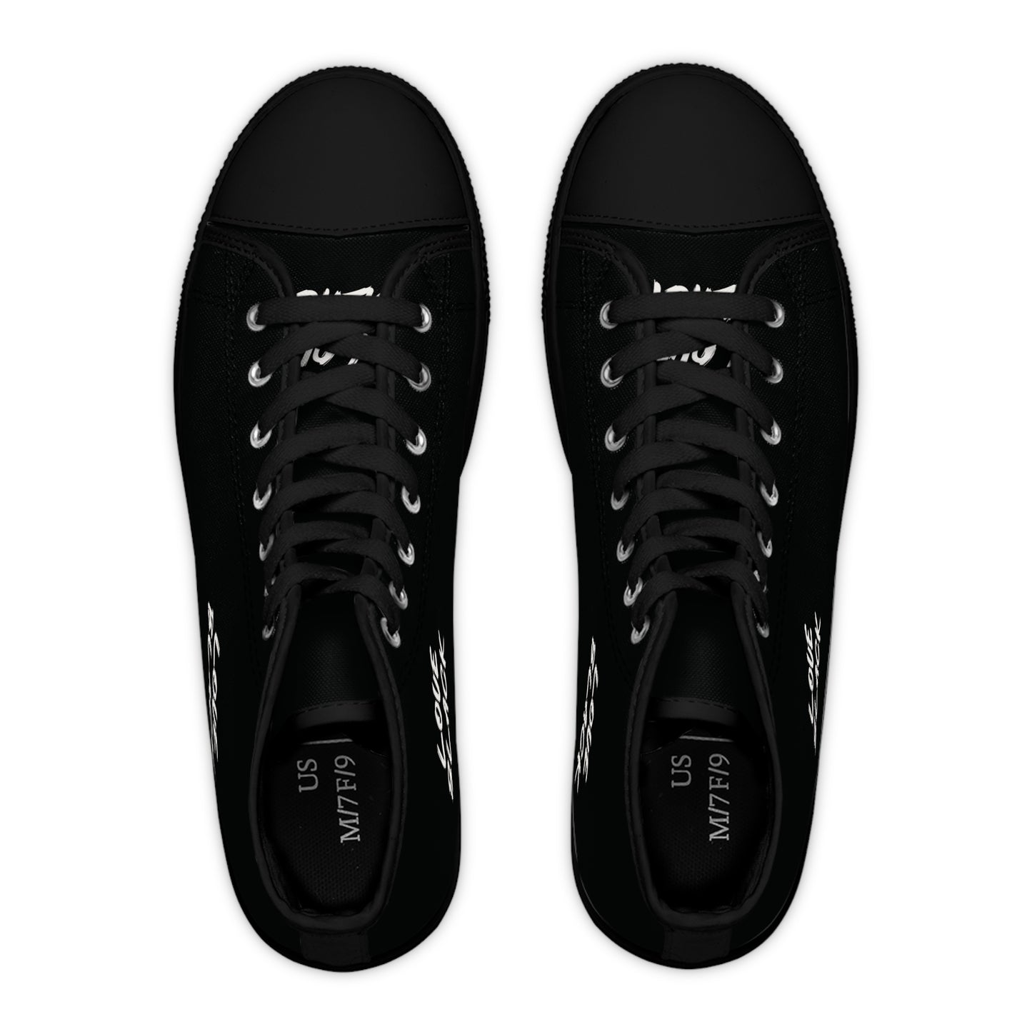 Love Black Women's High Top Sneakers