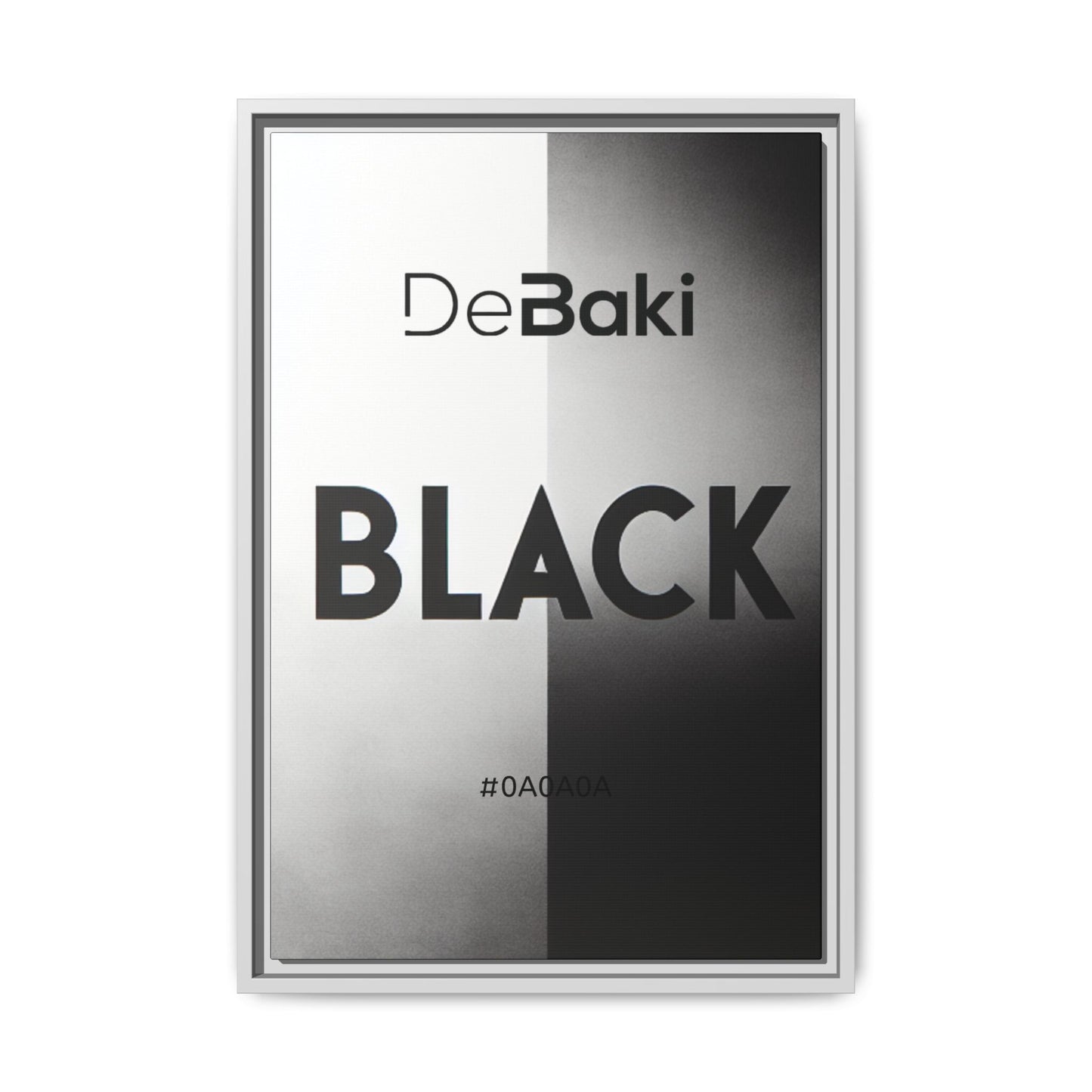 Modern Framed Art Print, Minimalistic Wall Decor, Black and White Canvas, Home Office Styling, Inspirational Art