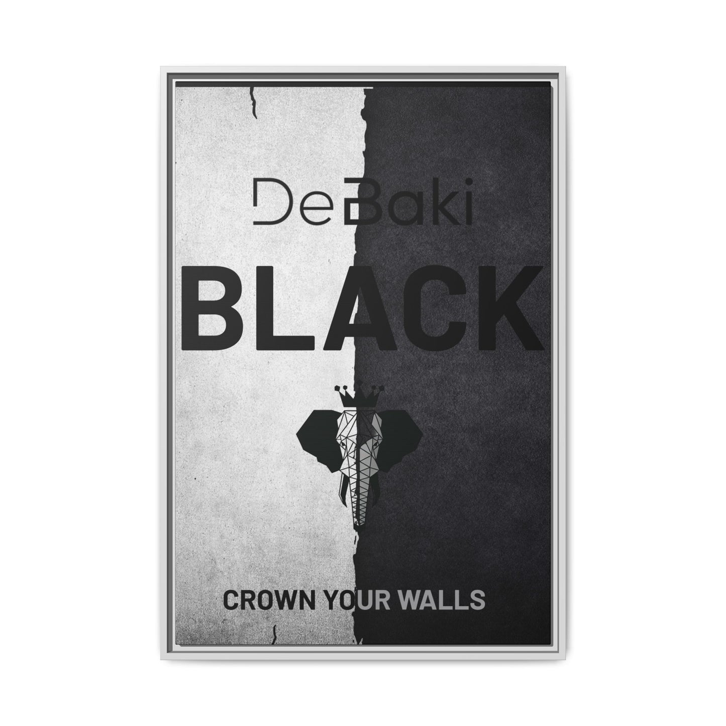 Copy of Modern Framed Art Print, Minimalistic Wall Decor, Black and White Canvas, Home Office Styling, Inspirational Art