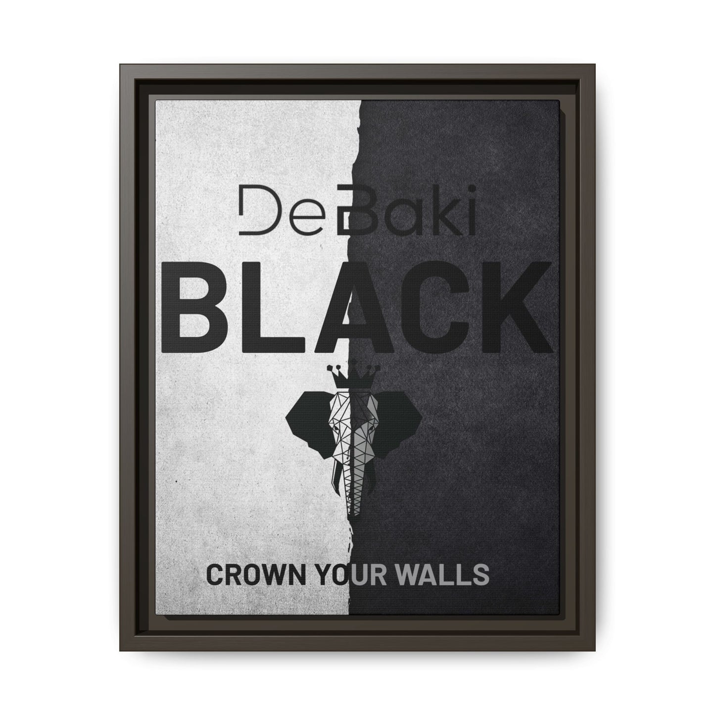 Copy of Modern Framed Art Print, Minimalistic Wall Decor, Black and White Canvas, Home Office Styling, Inspirational Art