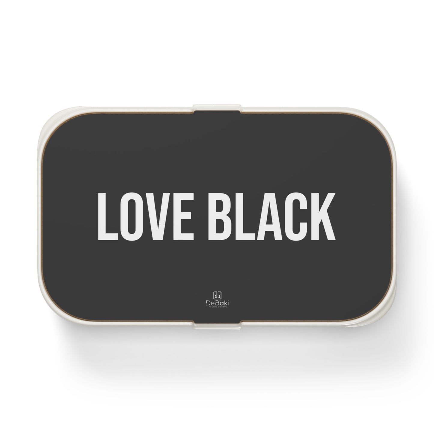 Love Black Bento Lunch Box