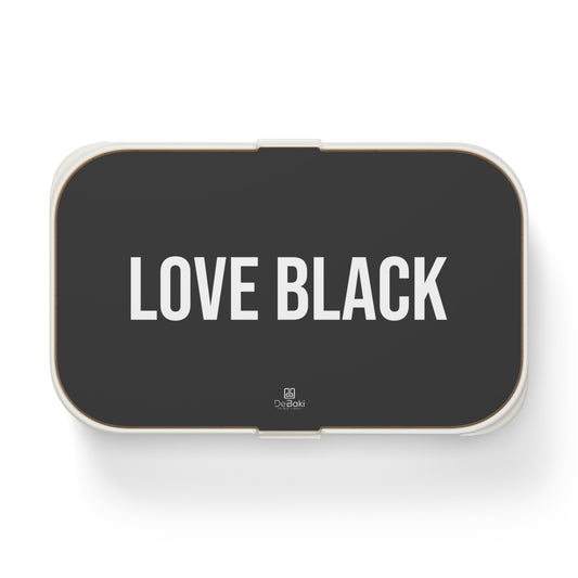Love Black Bento Lunch Box