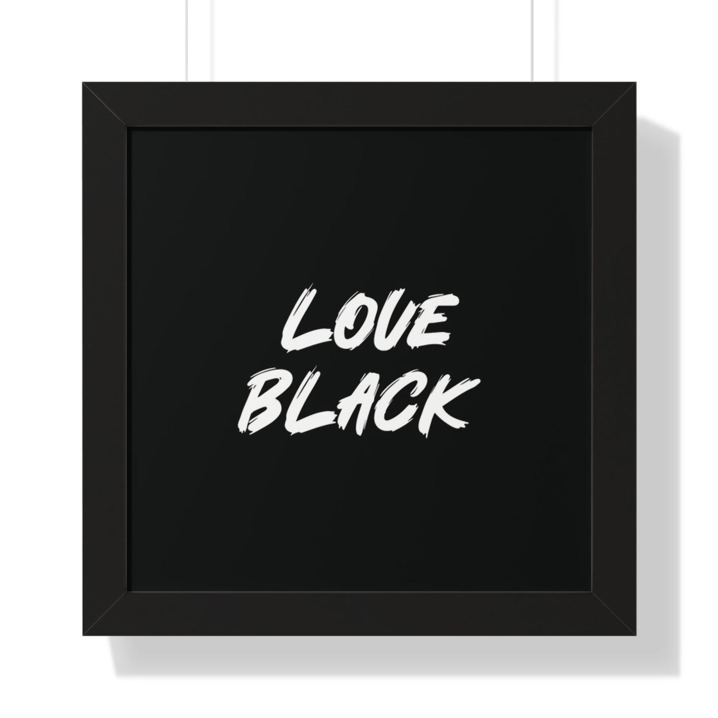 Love Black Horizontal Wall Art