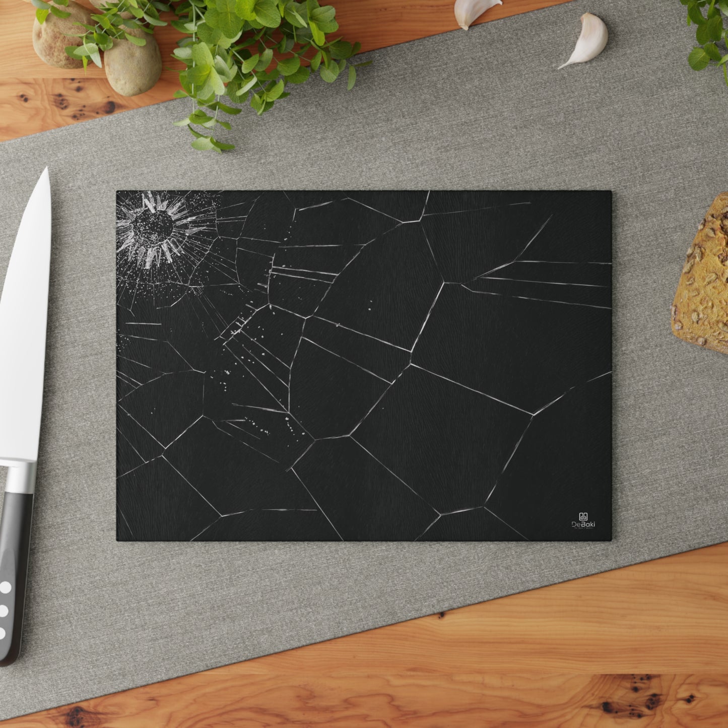 Hole in Glass Cutting Board