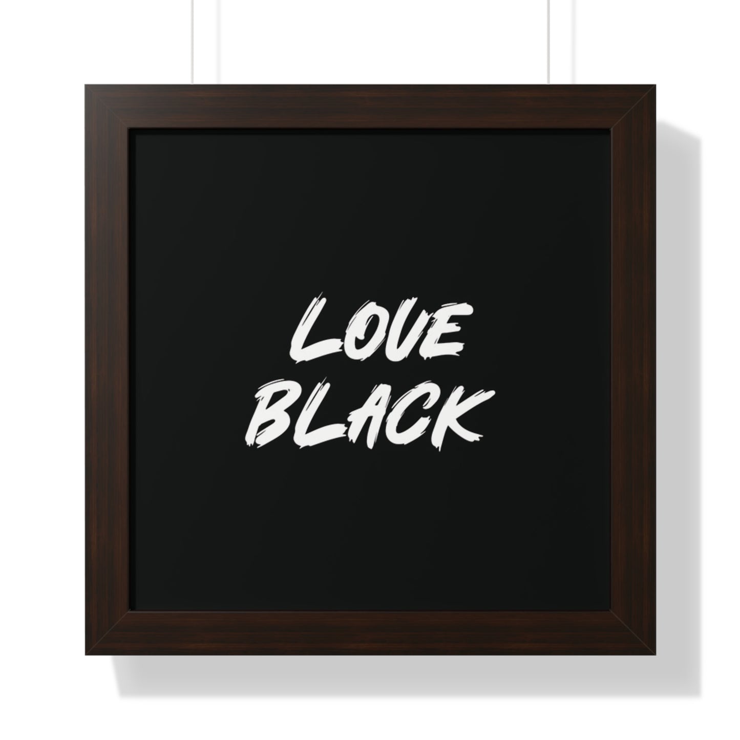 Love Black Horizontal Wall Art