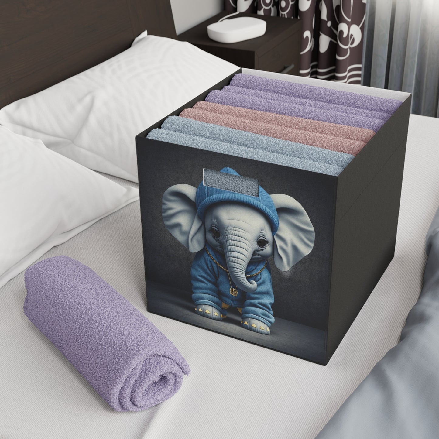 DeBaki Elephant Felt Storage Box