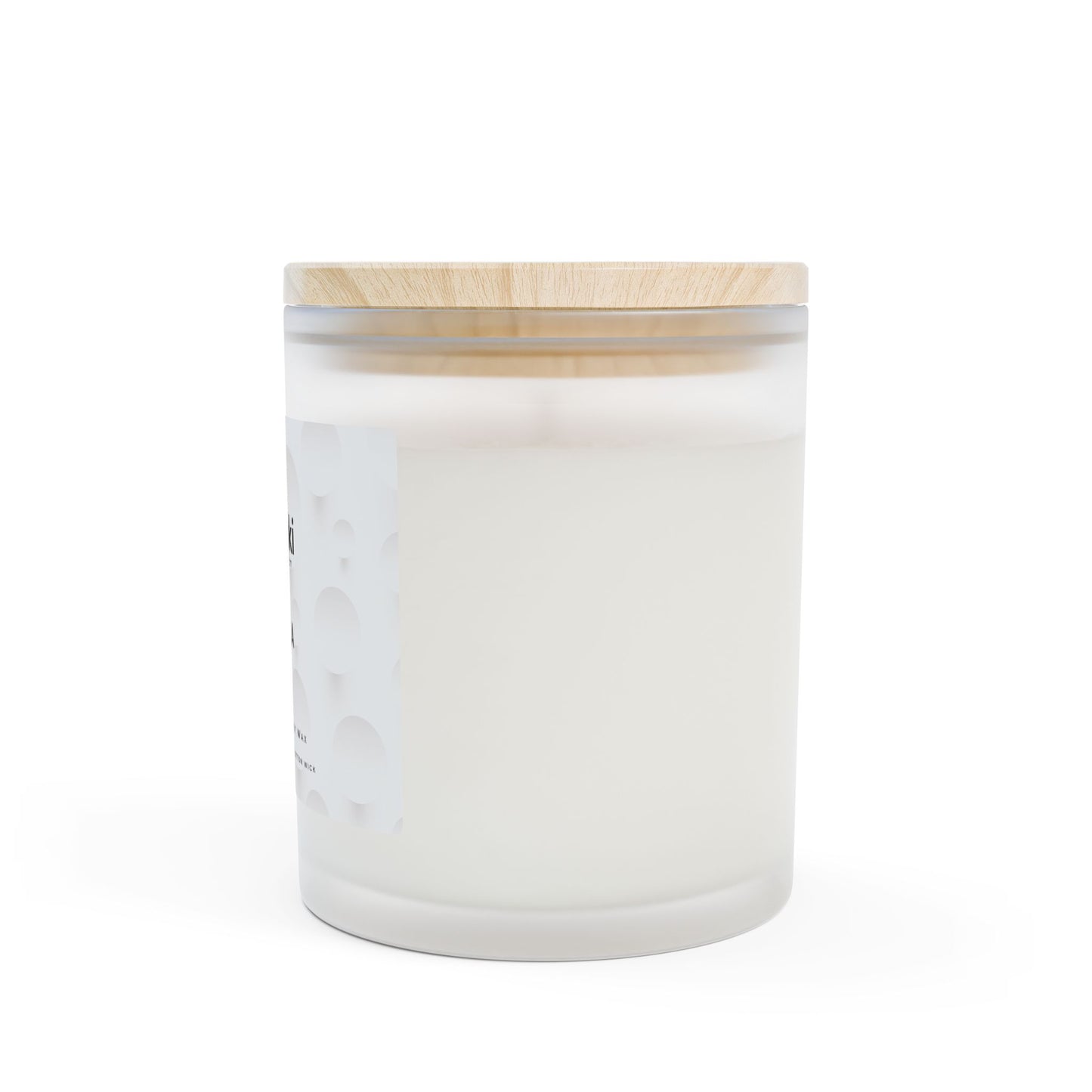 Vanilla Scented Frosted Glass Candle - 11oz