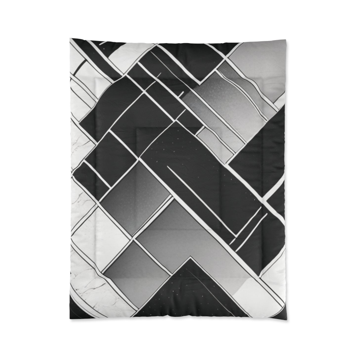 Geometric Fluffy Comforter