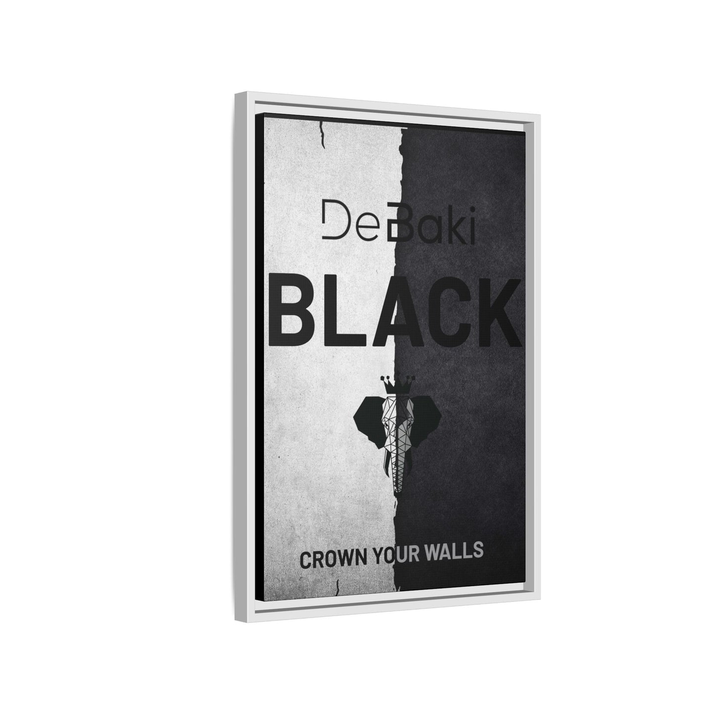 Copy of Modern Framed Art Print, Minimalistic Wall Decor, Black and White Canvas, Home Office Styling, Inspirational Art