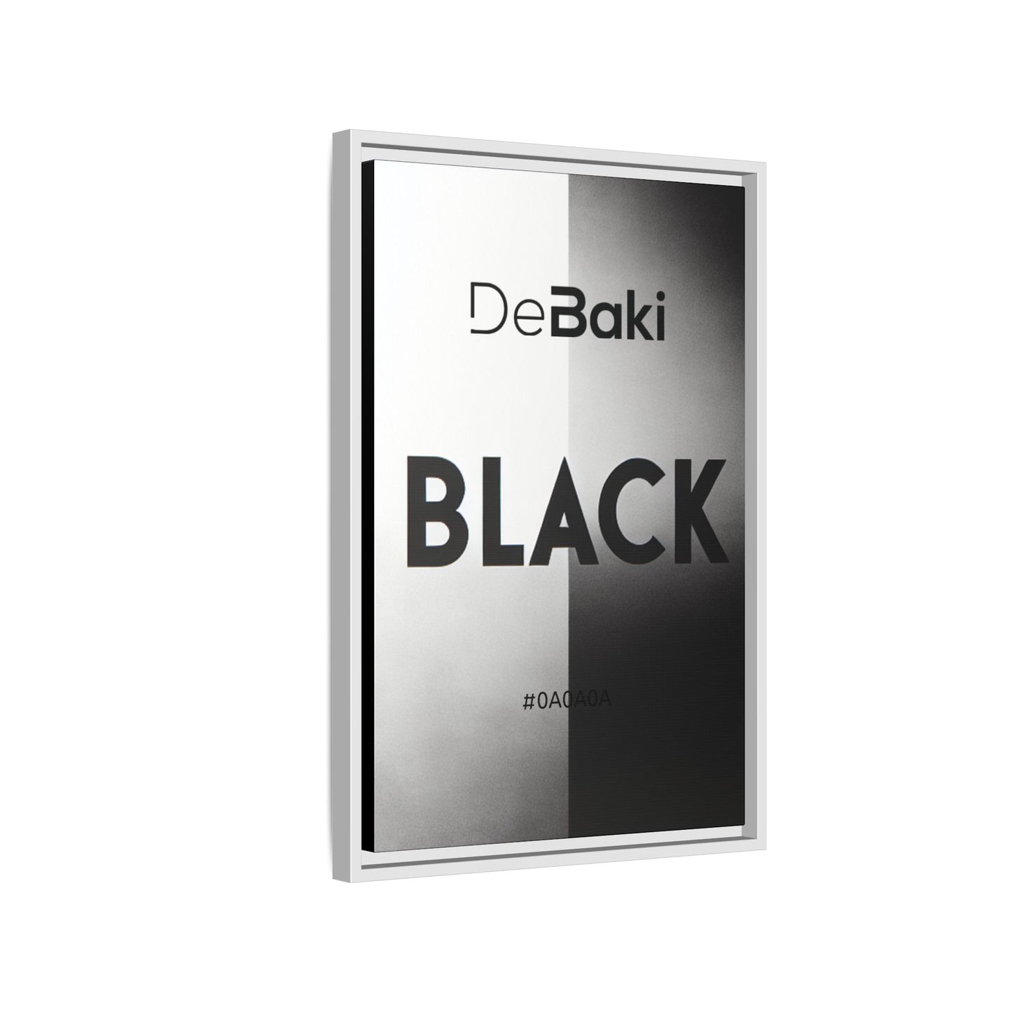 Modern Framed Art Print, Minimalistic Wall Decor, Black and White Canvas, Home Office Styling, Inspirational Art