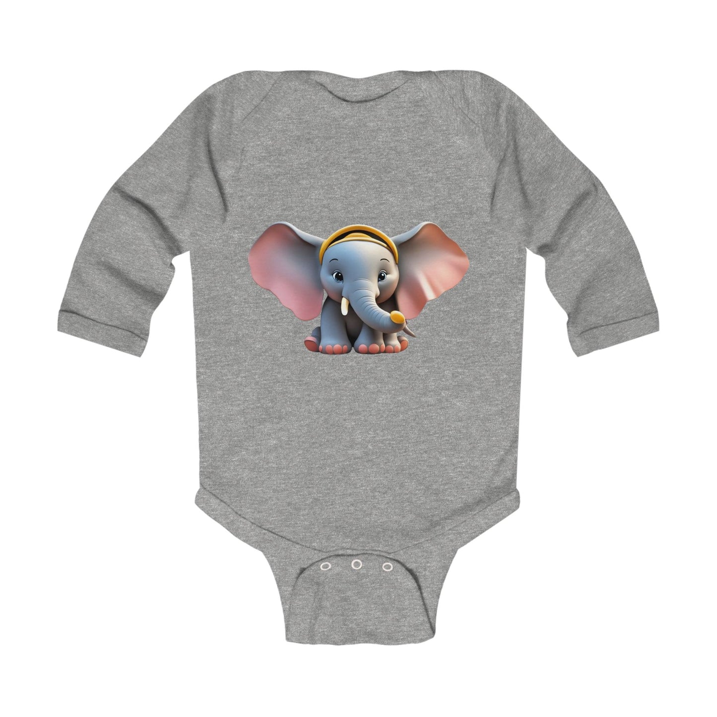 Elephant Infant Long Sleeve Bodysuit