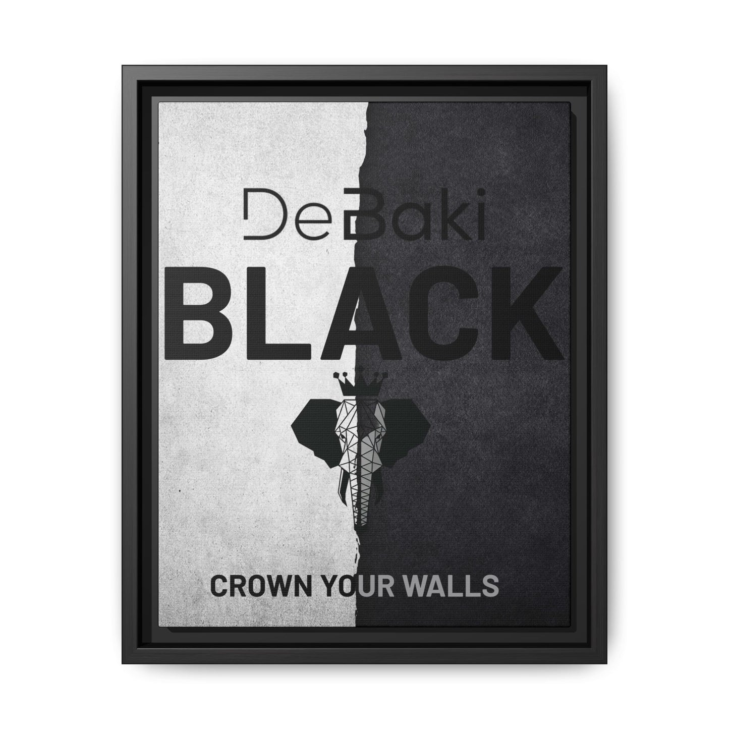 Copy of Modern Framed Art Print, Minimalistic Wall Decor, Black and White Canvas, Home Office Styling, Inspirational Art