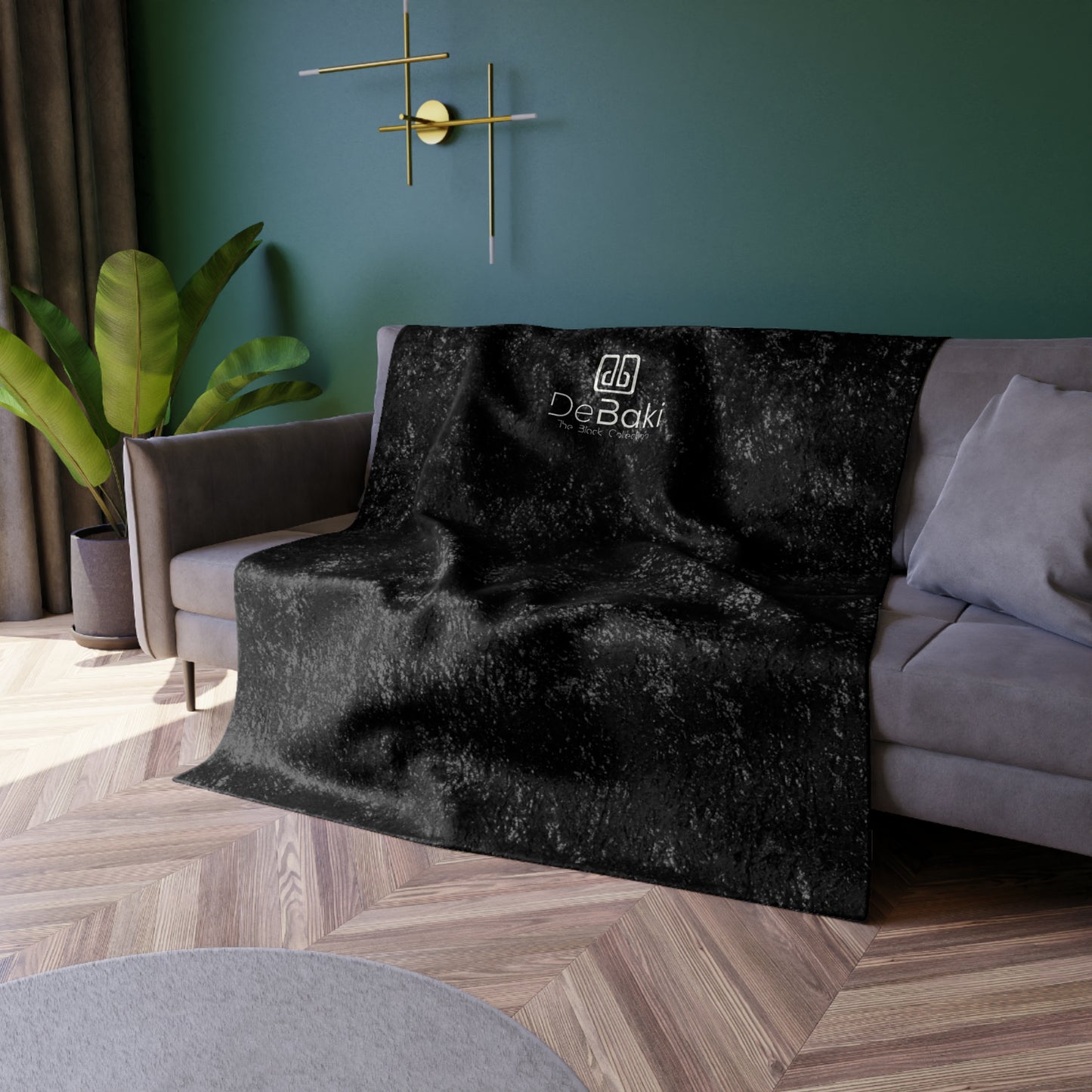 DeBaki Crushed Velvet Blanket