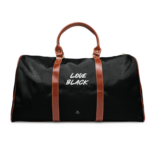 Love Black Waterproof Travel Bag
