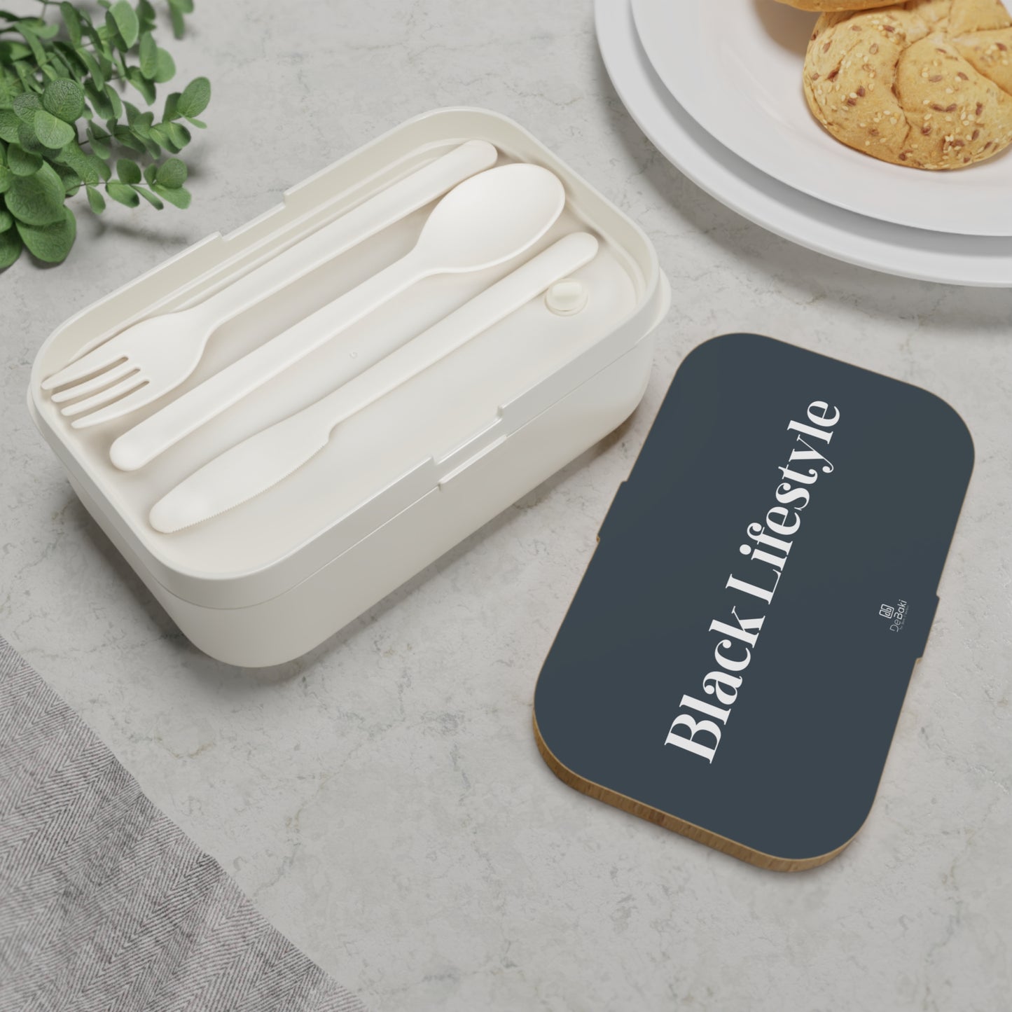 Black Lifestyle Bento Lunch Box
