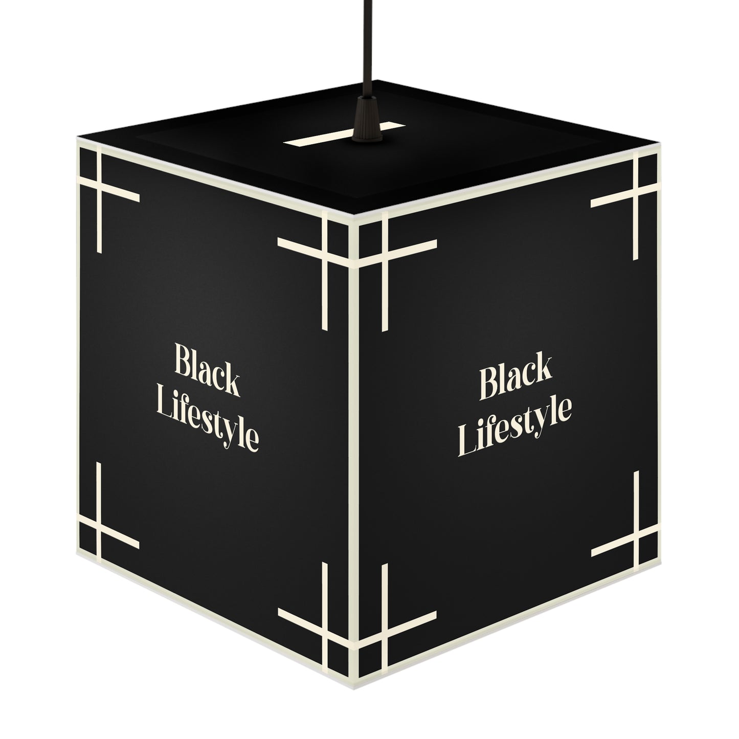 Black Lifestyle Cube Lamp