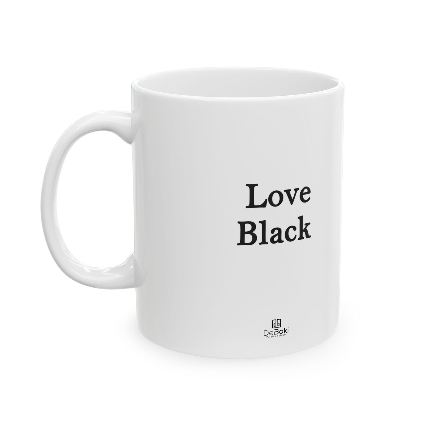 Love Black Ceramic Mug - 11oz