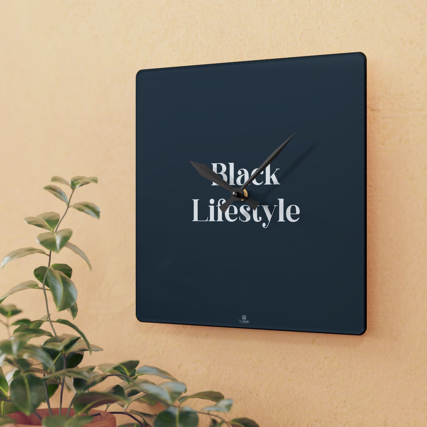Black Lifestyle Wall Clock