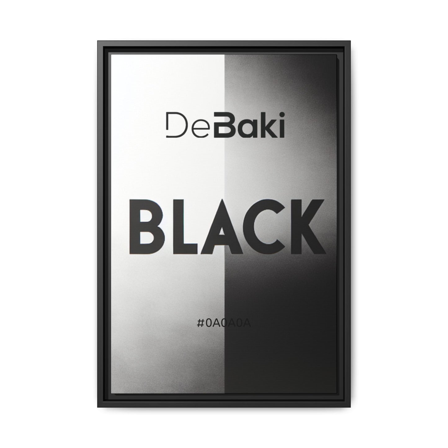 Modern Framed Art Print, Minimalistic Wall Decor, Black and White Canvas, Home Office Styling, Inspirational Art