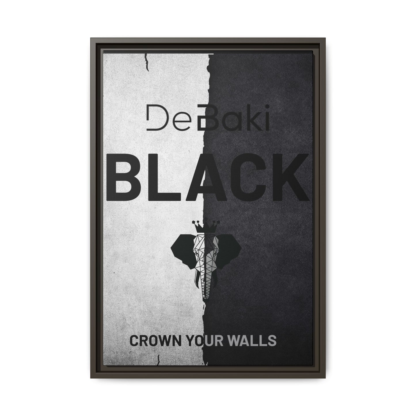 Copy of Modern Framed Art Print, Minimalistic Wall Decor, Black and White Canvas, Home Office Styling, Inspirational Art