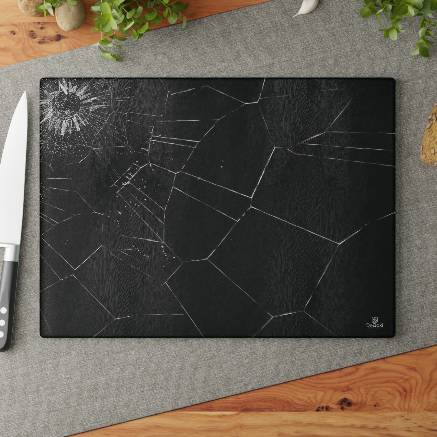 Hole in Glass Cutting Board