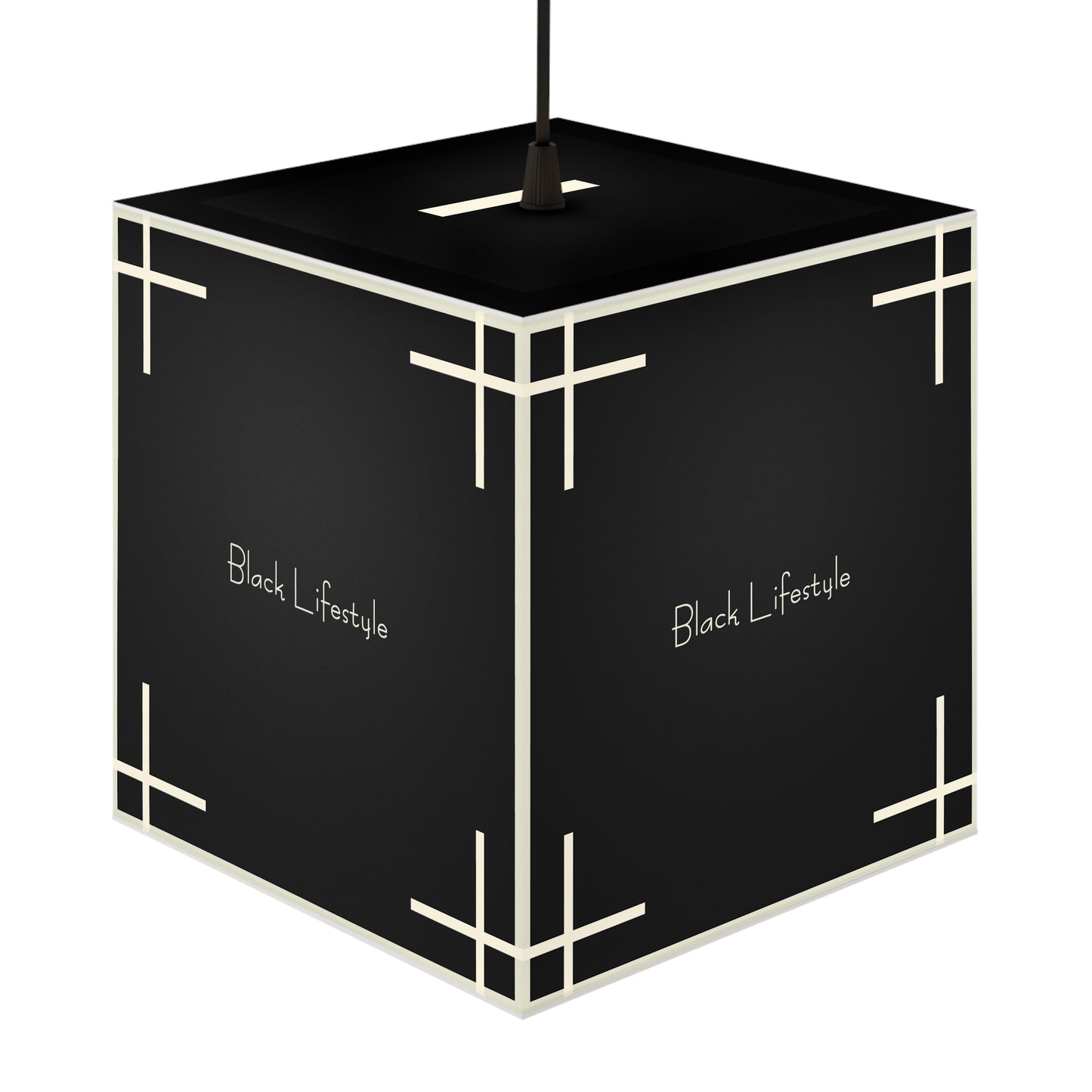 Black Lifestyle Cube Lamp