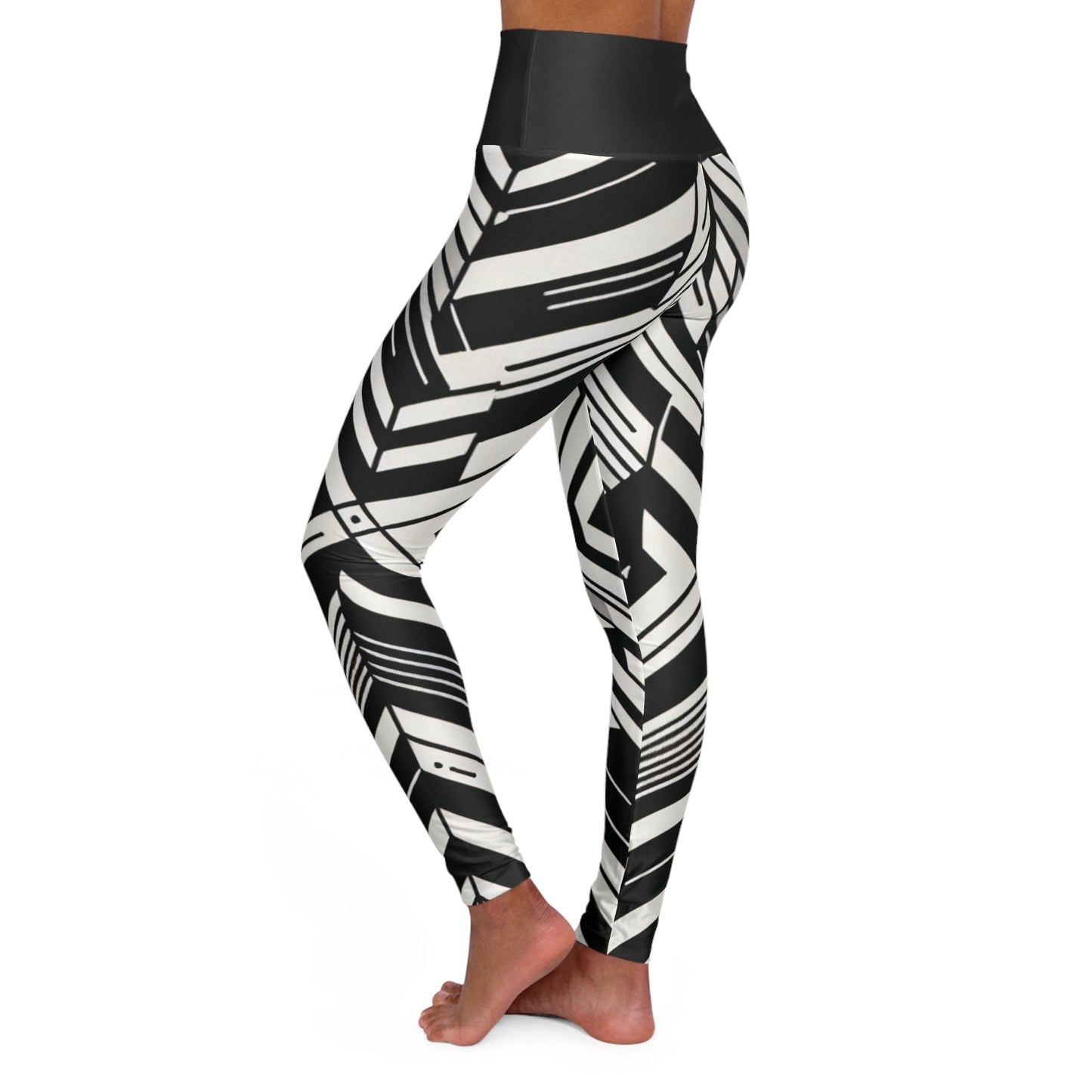 High Waisted Yoga Leggings (AOP)