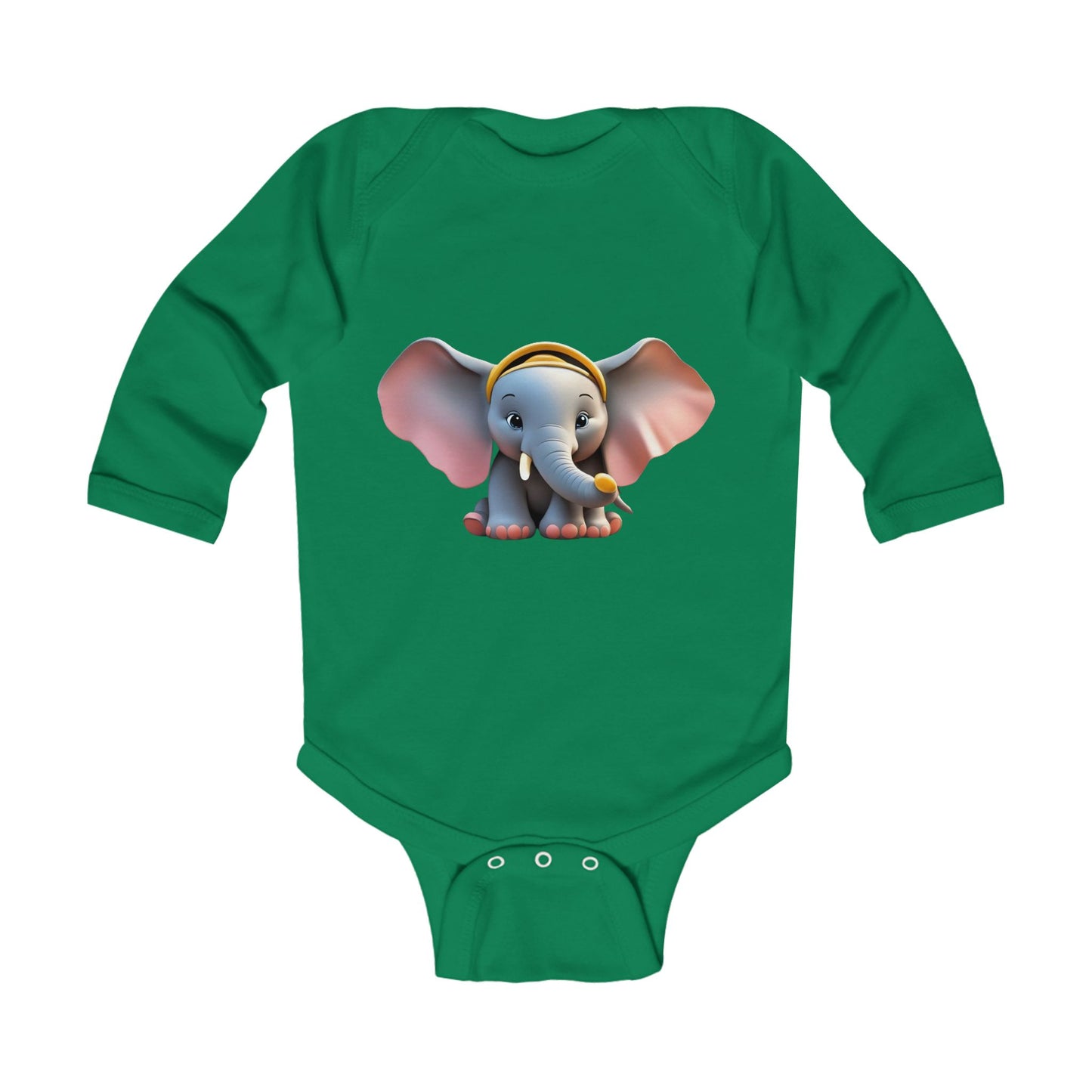 Elephant Infant Long Sleeve Bodysuit