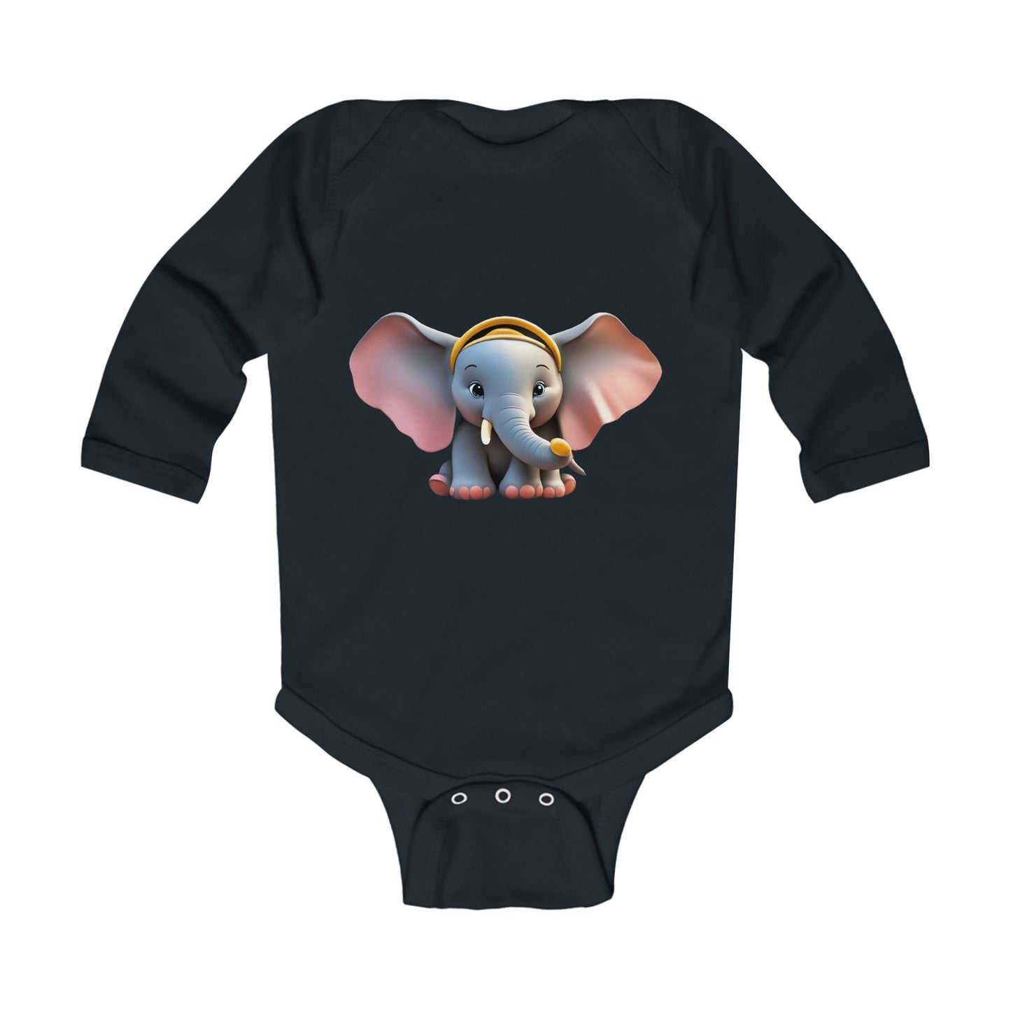 Elephant Infant Long Sleeve Bodysuit