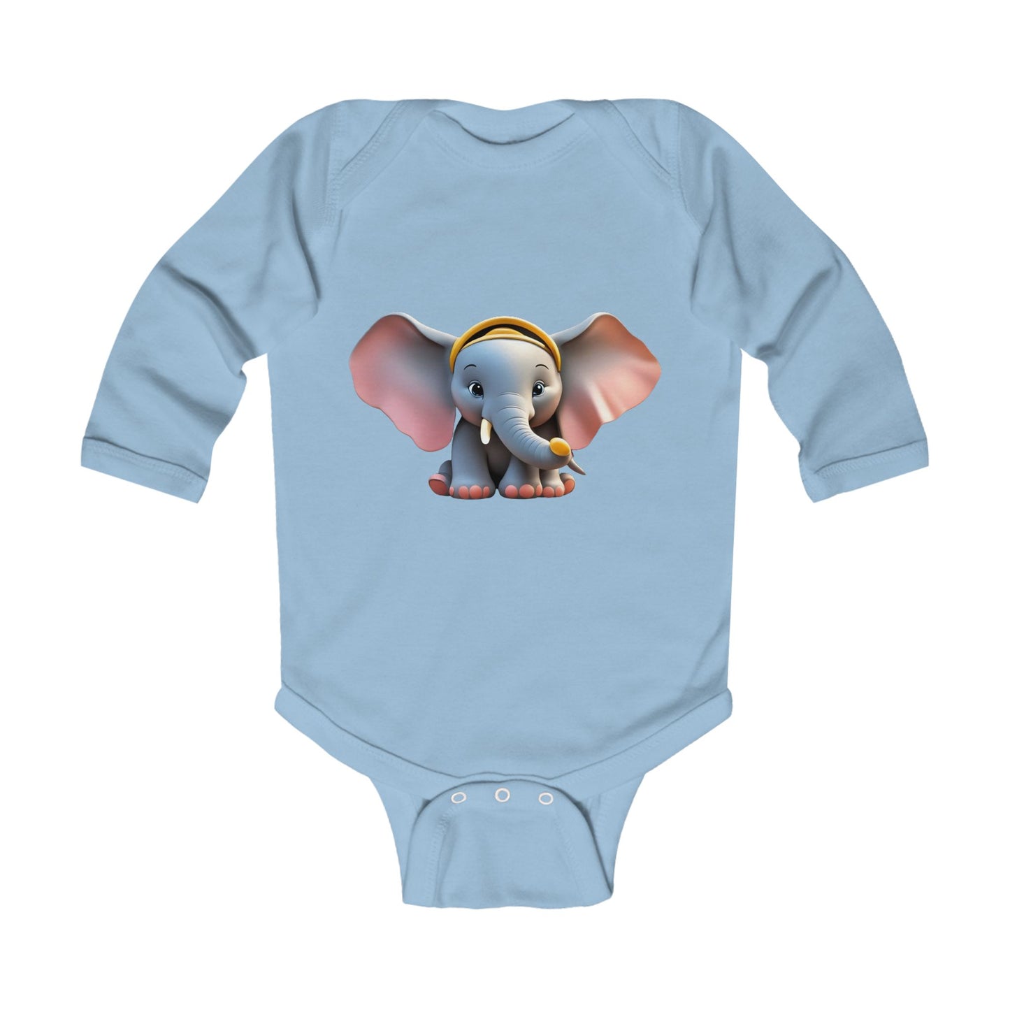 Elephant Infant Long Sleeve Bodysuit