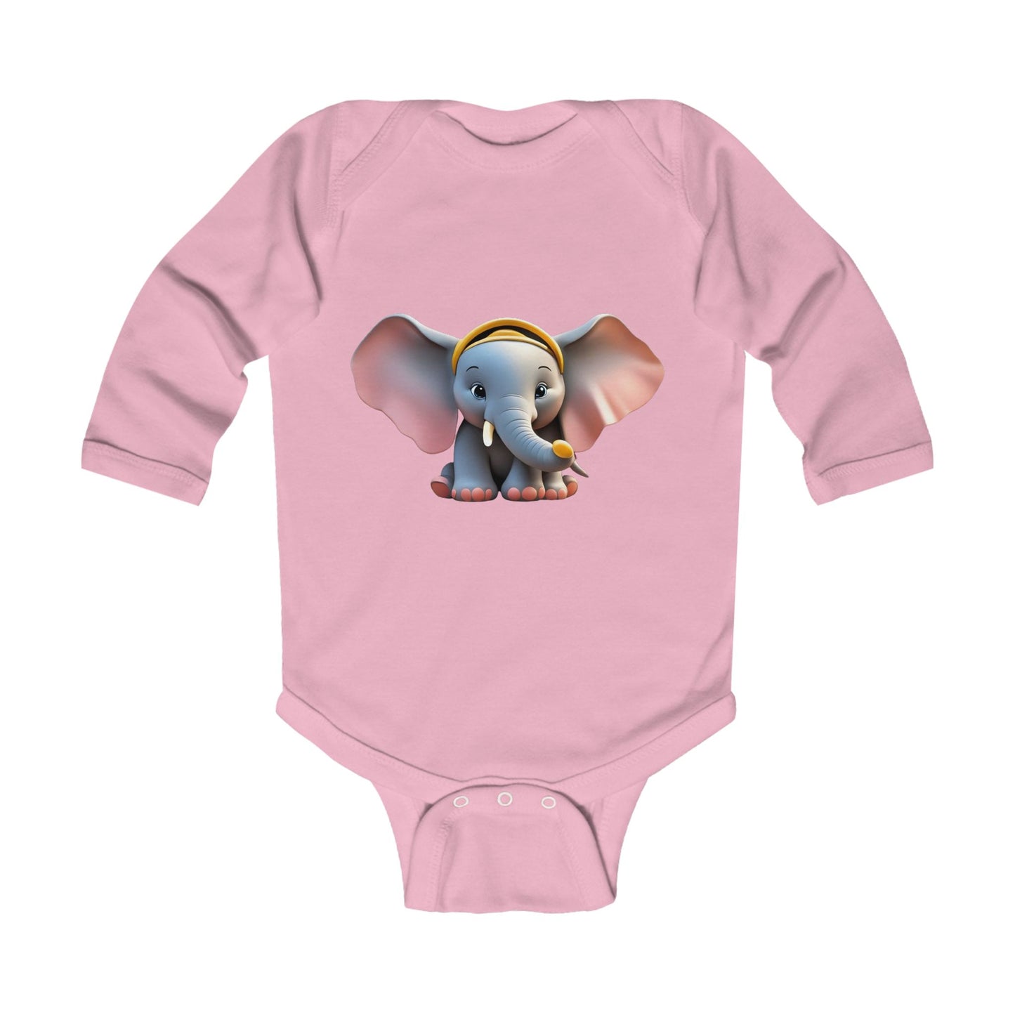 Elephant Infant Long Sleeve Bodysuit