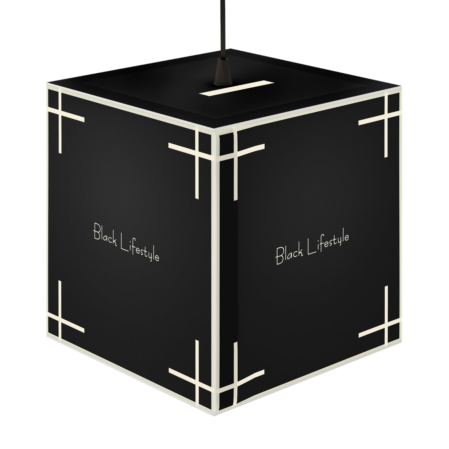 Black Lifestyle Cube Lamp