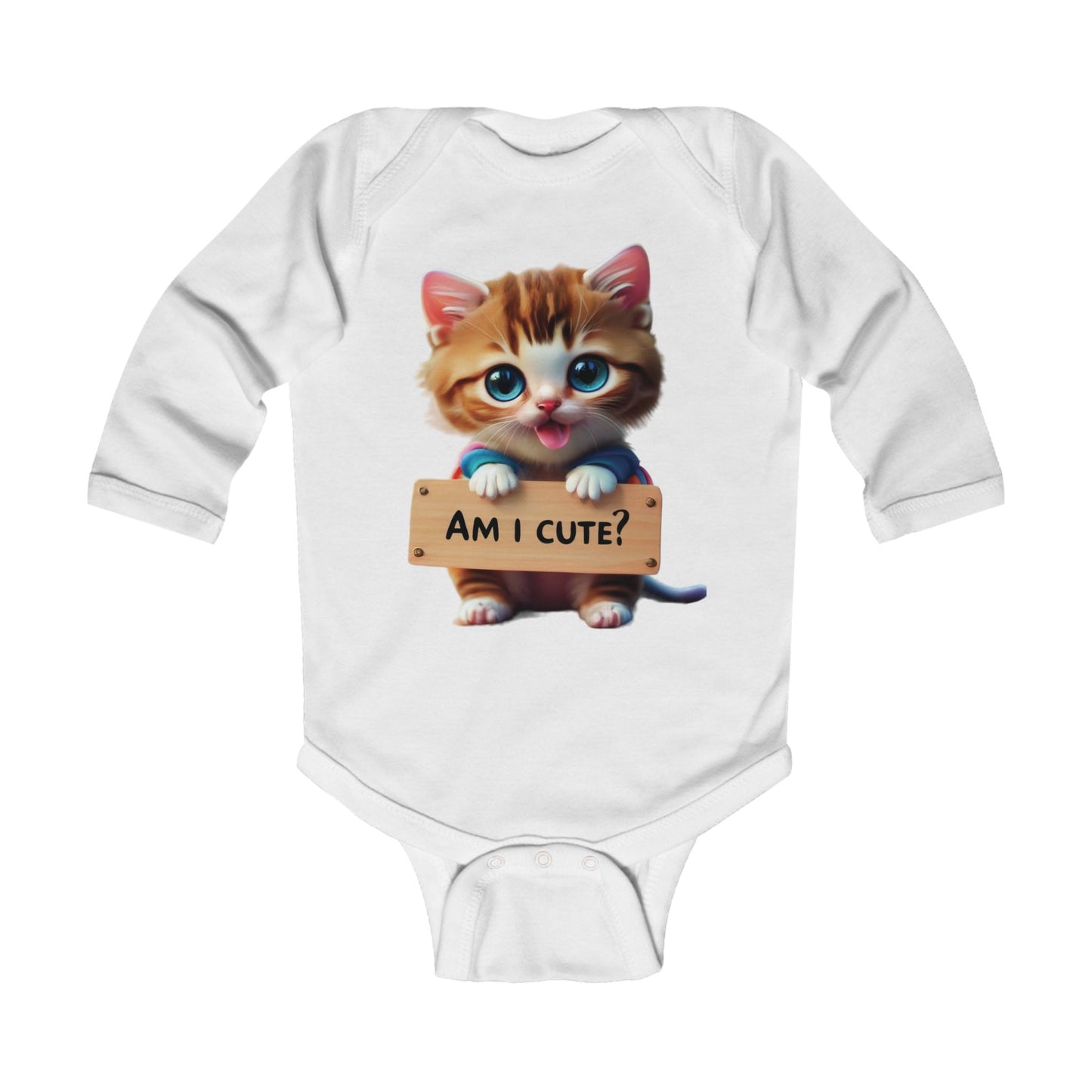 Kitten Infant Long Sleeve Bodysuit