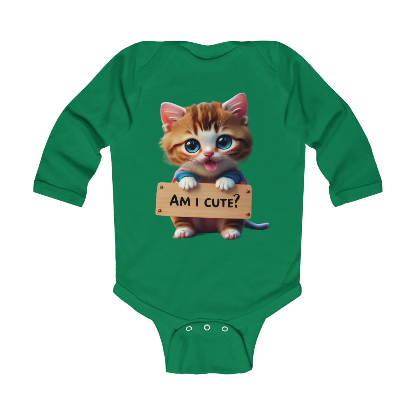Kitten Infant Long Sleeve Bodysuit