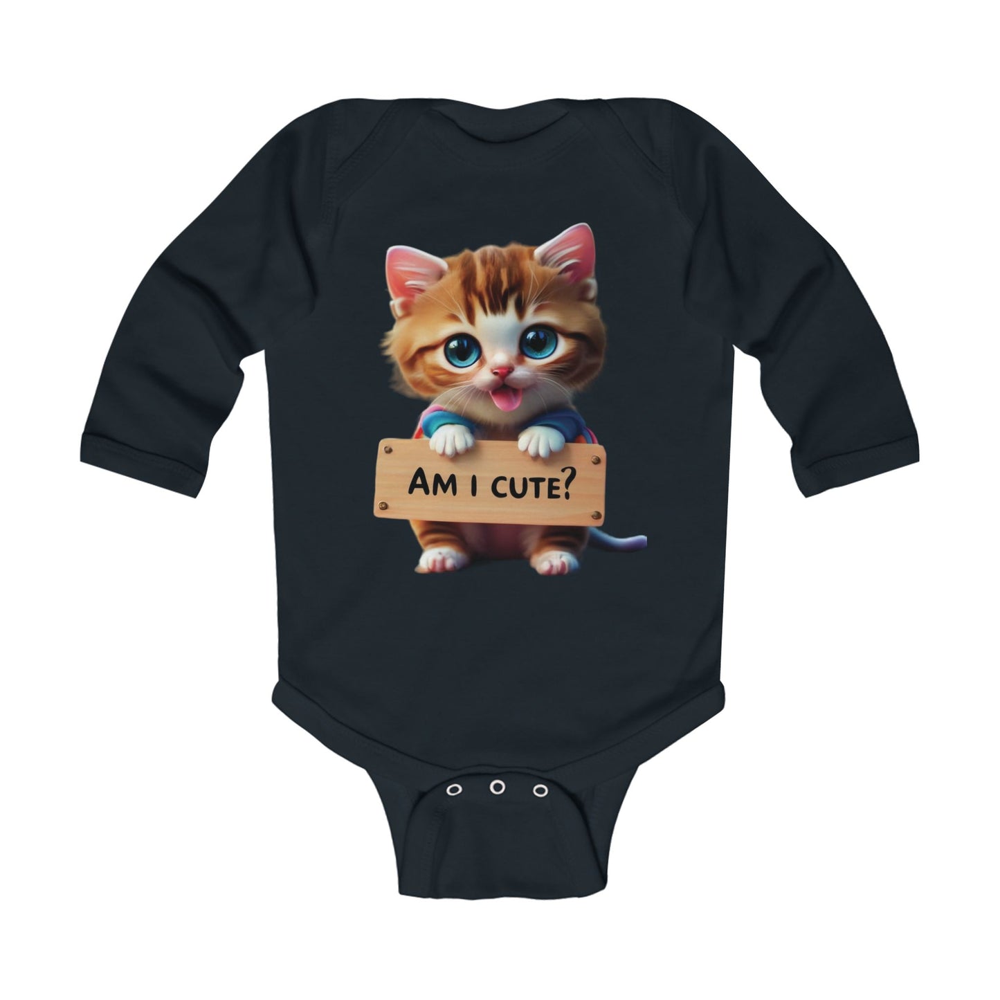 Kitten Infant Long Sleeve Bodysuit