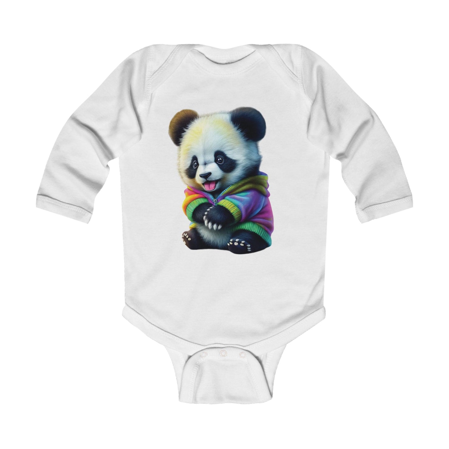 Panda Infant Long Sleeve Bodysuit