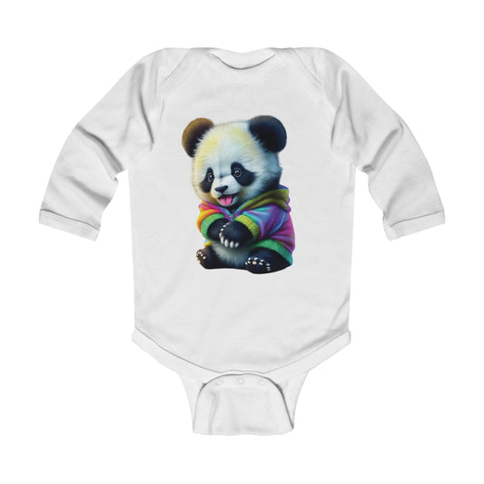 Panda Infant Long Sleeve Bodysuit